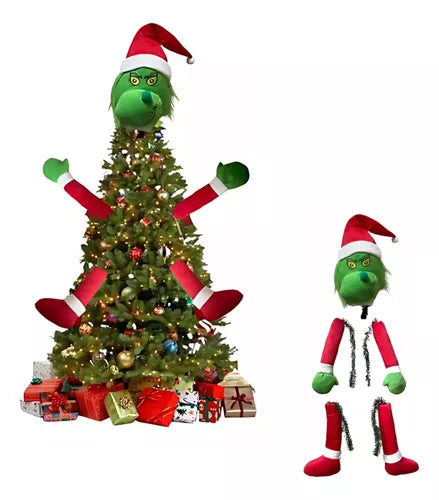 Adorno Navideño Cuerpo Grinch Árbol Navidad.