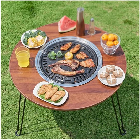 Mesa Plegable Con Parrilla.