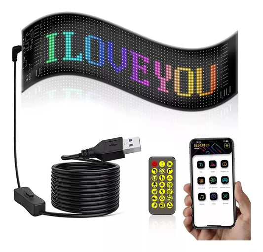 Letrero Matrix Led Flexible Rgb 16x32.